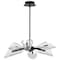 Nuvo Sedona, 28 Inch 6 Light LED Chandelier, Matte Black, Silk Screened Acrylic Lens 62/2281 - alternate 5